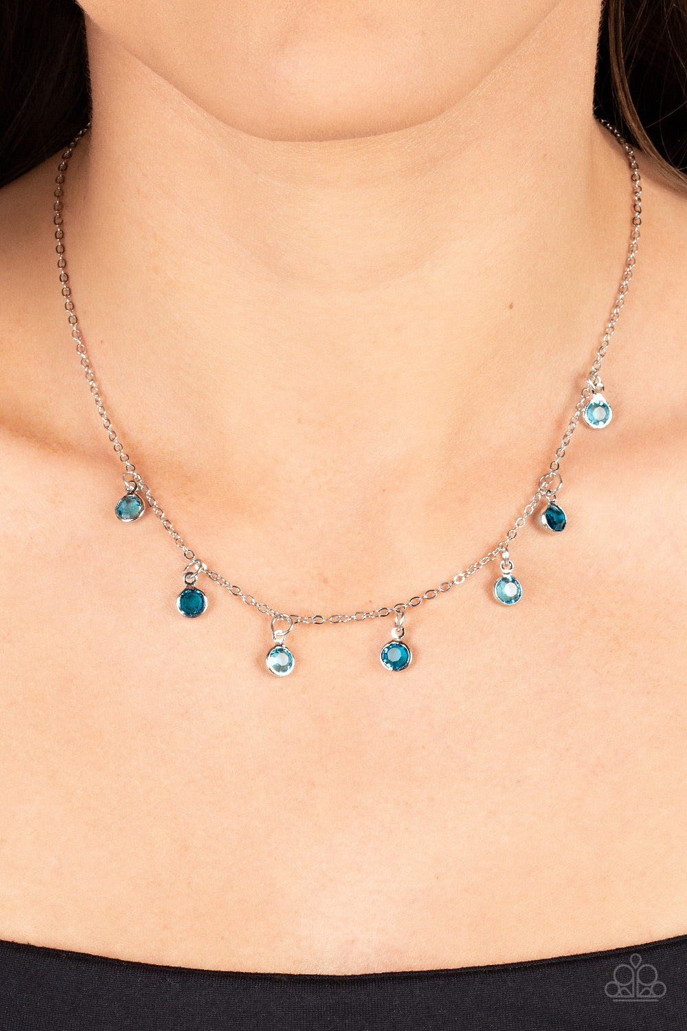 Carefree Charmer - Blue necklace
