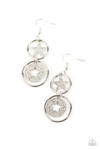 Load image into Gallery viewer, Liberty and SPARKLE for All - White earrings
