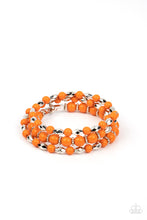 Load image into Gallery viewer, Colorfully Coiled - Orange bracelet
