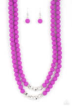 Load image into Gallery viewer, Summer Splash - Purple necklace
