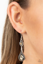 Load image into Gallery viewer, Dazzling Droplets - Brown earrings
