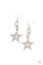 Load image into Gallery viewer, Cosmic Celebrity - White earrings

