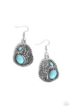 Load image into Gallery viewer, Hibiscus Harvest - Blue earrings
