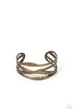 Load image into Gallery viewer, Line It Up - Brass bracelet
