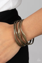 Load image into Gallery viewer, Line It Up - Brass bracelet
