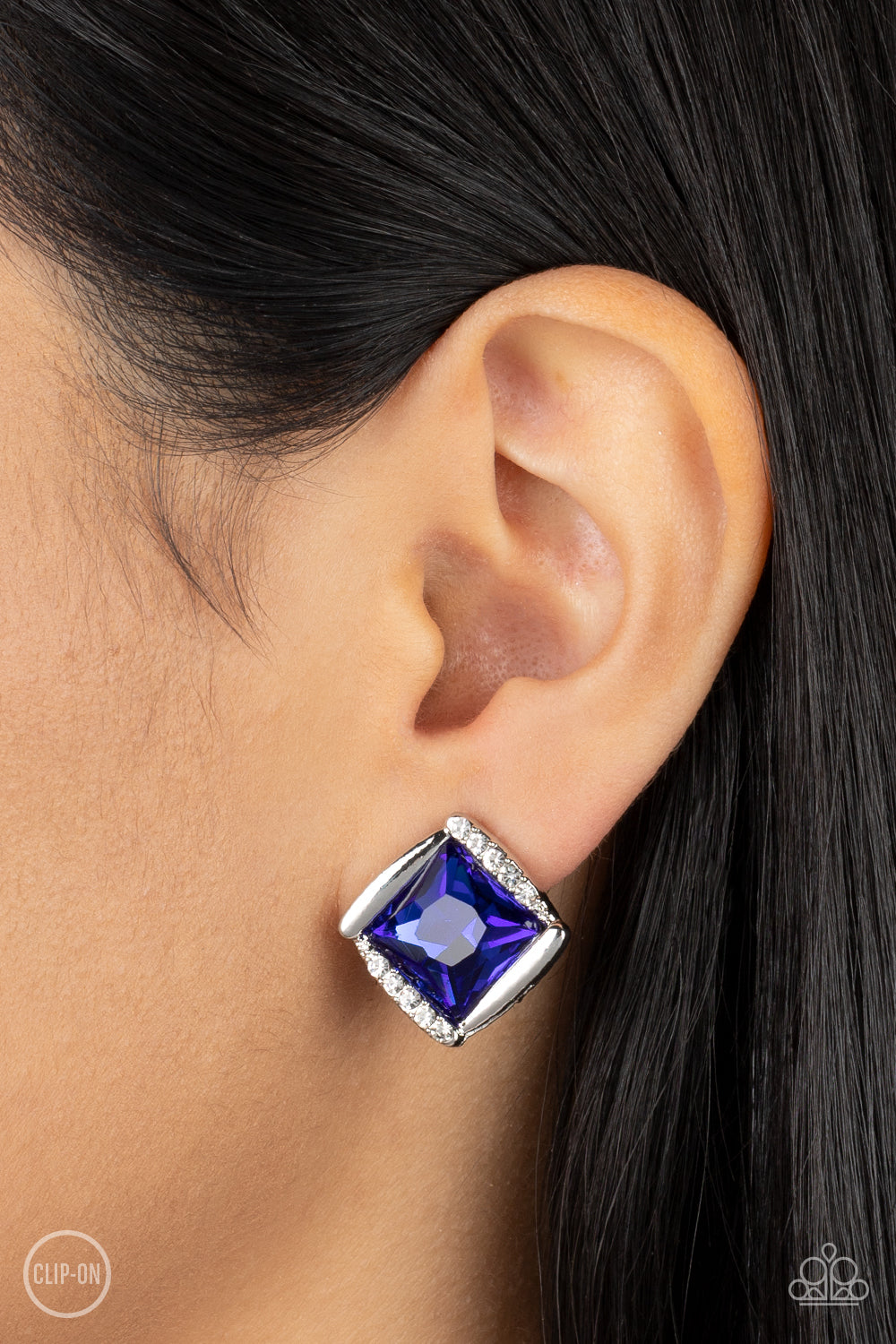 Sparkle Squared - Blue earrings