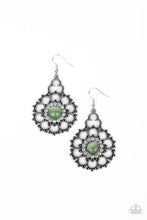 Load image into Gallery viewer, Floral Renaissance - Green earrings

