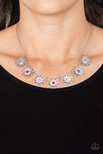 Load image into Gallery viewer, Garden Greetings - Pink necklace
