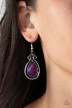 Load image into Gallery viewer, Mountain Mantra - Purple earrings
