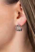 Load image into Gallery viewer, TRIPLE Down - Silver earrings
