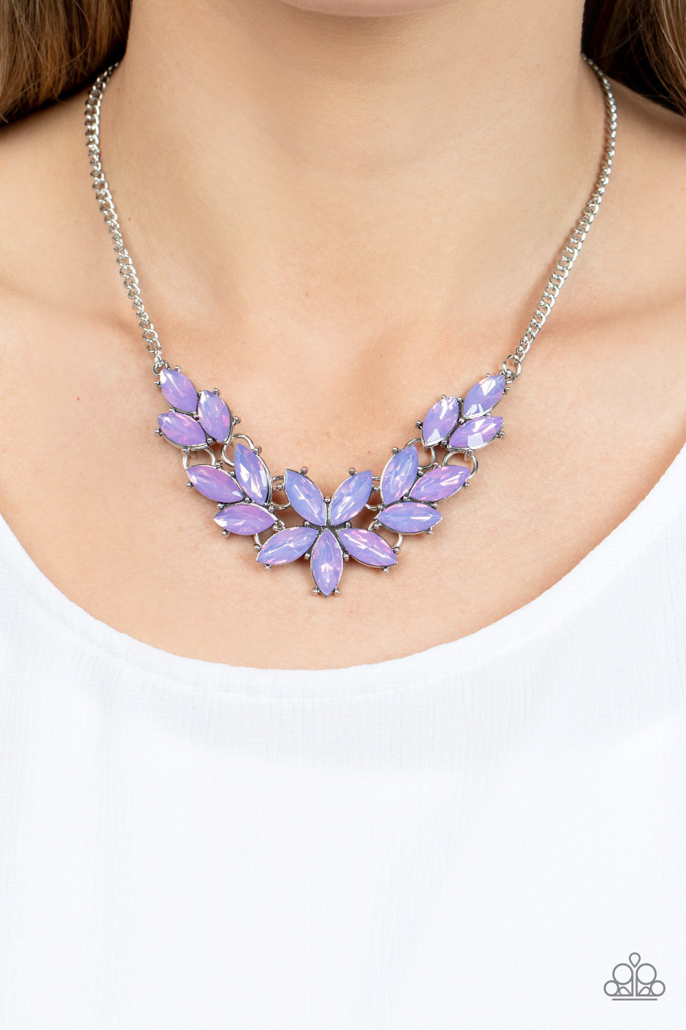 Ethereal Efflorescence - Purple necklace
