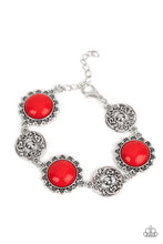 Load image into Gallery viewer, Positively Poppy - Red bracelet
