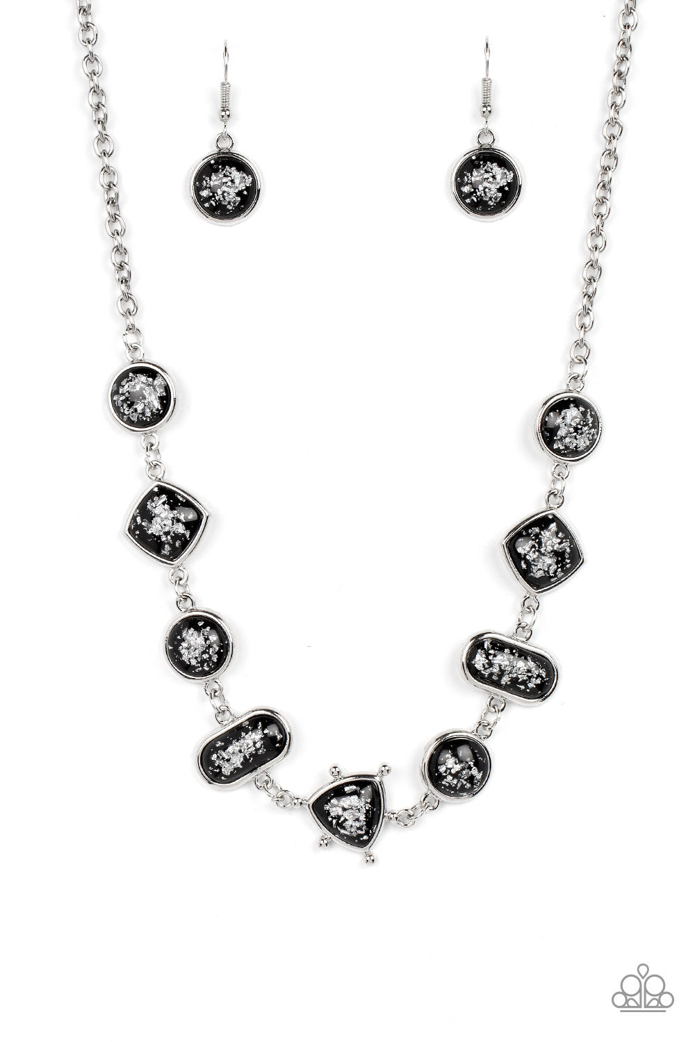 Fleek and Flecked - Black necklace