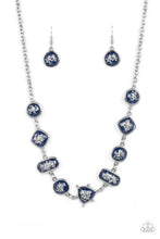 Load image into Gallery viewer, Fleek and Flecked - Blue necklace
