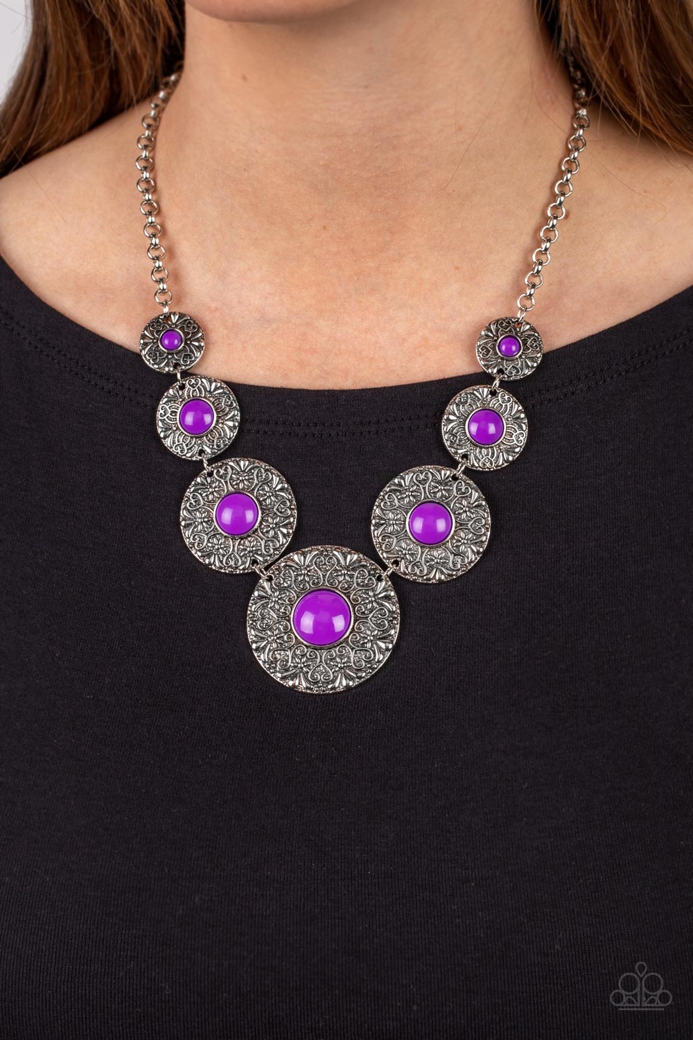 Garden Glade - Purple necklace