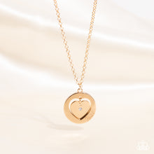 Load image into Gallery viewer, Heart Full of Faith - Gold necklace
