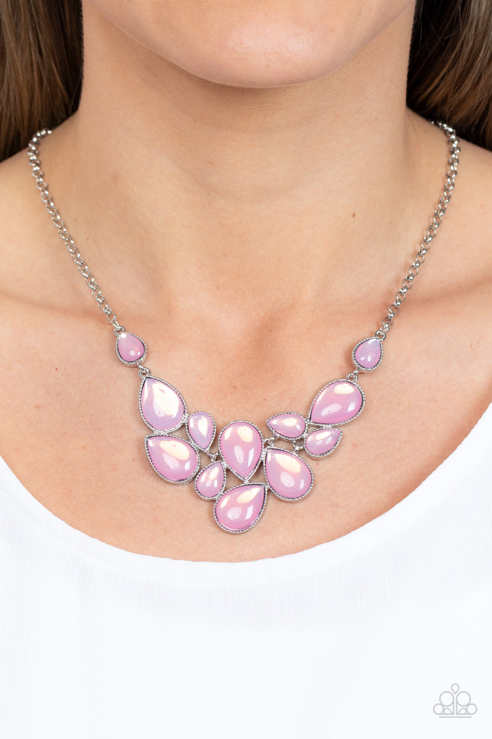 Keeps GLOWING and GLOWING - Pink necklaces