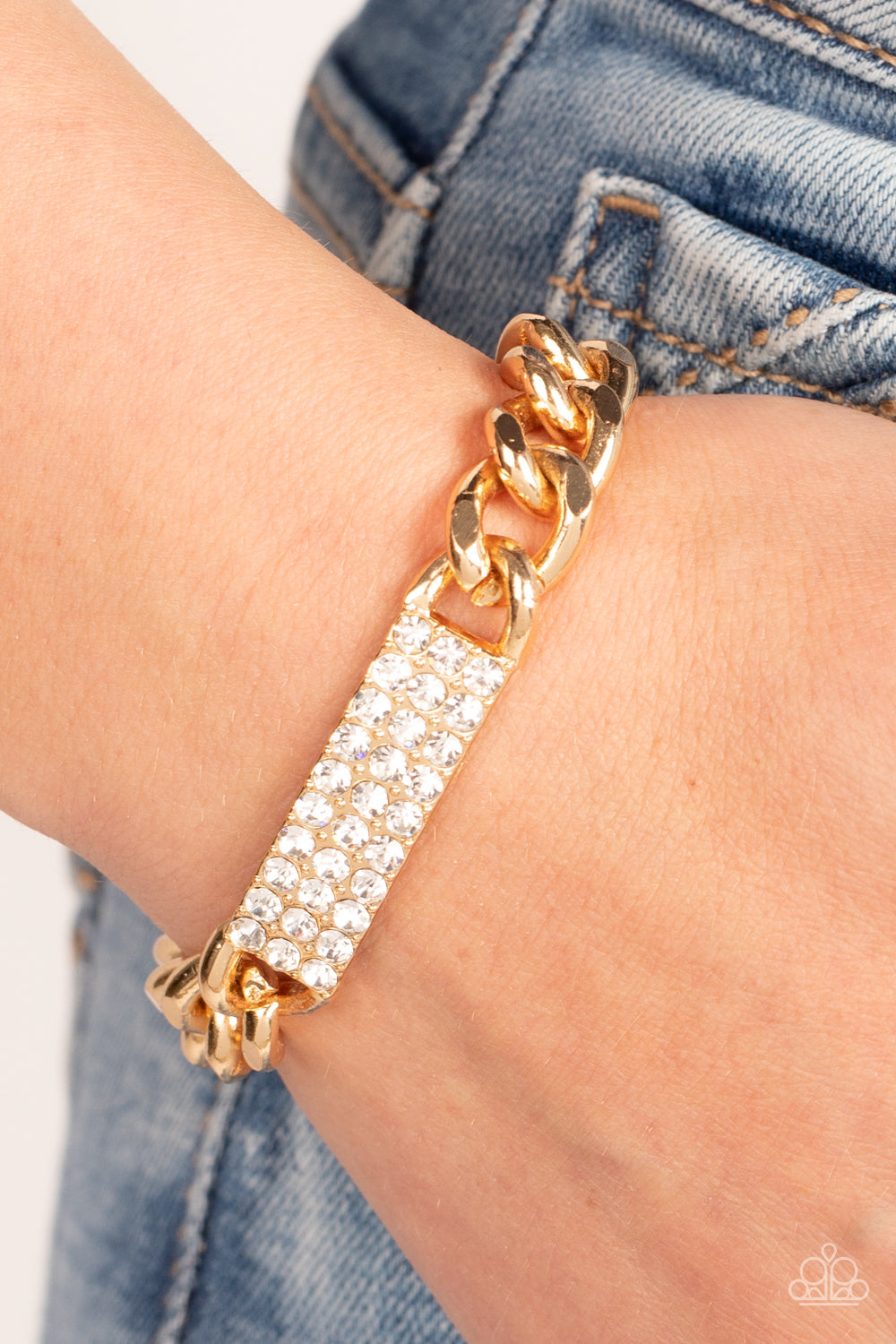 Icy Impact - Gold bracelet