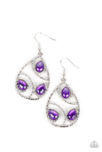 Load image into Gallery viewer, Send the BRIGHT Message - Purple earrings
