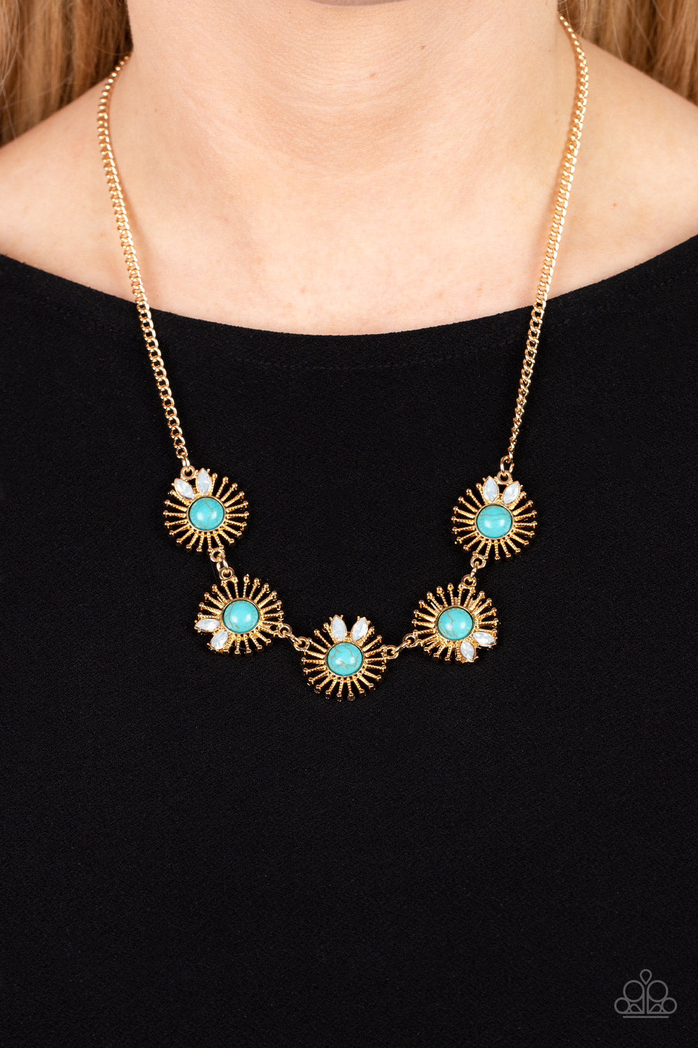 Fully Solar-Powered - Gold necklace