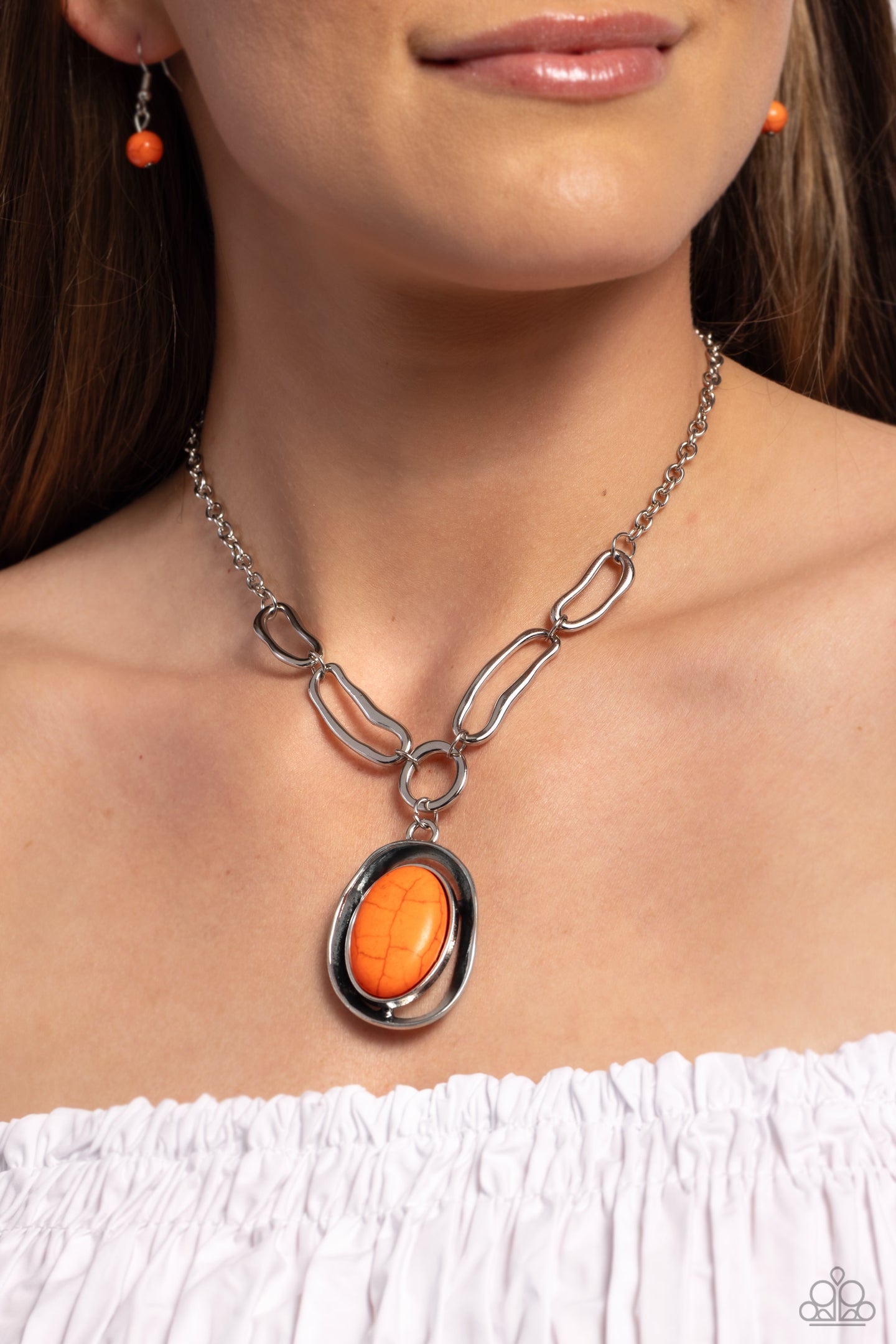 Sandstone Stroll - Orange necklace