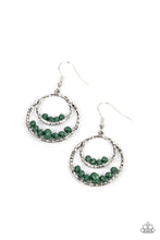 Load image into Gallery viewer, Bustling Beads - Green earrings
