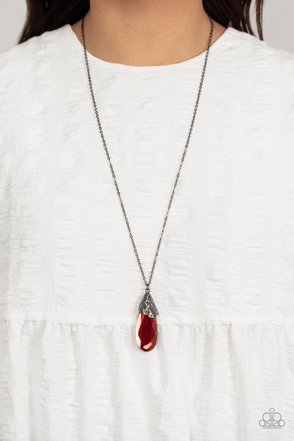 Dibs on the Dazzle - Red necklace