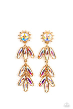 Load image into Gallery viewer, Space Age Sparkle - Gold earrings
