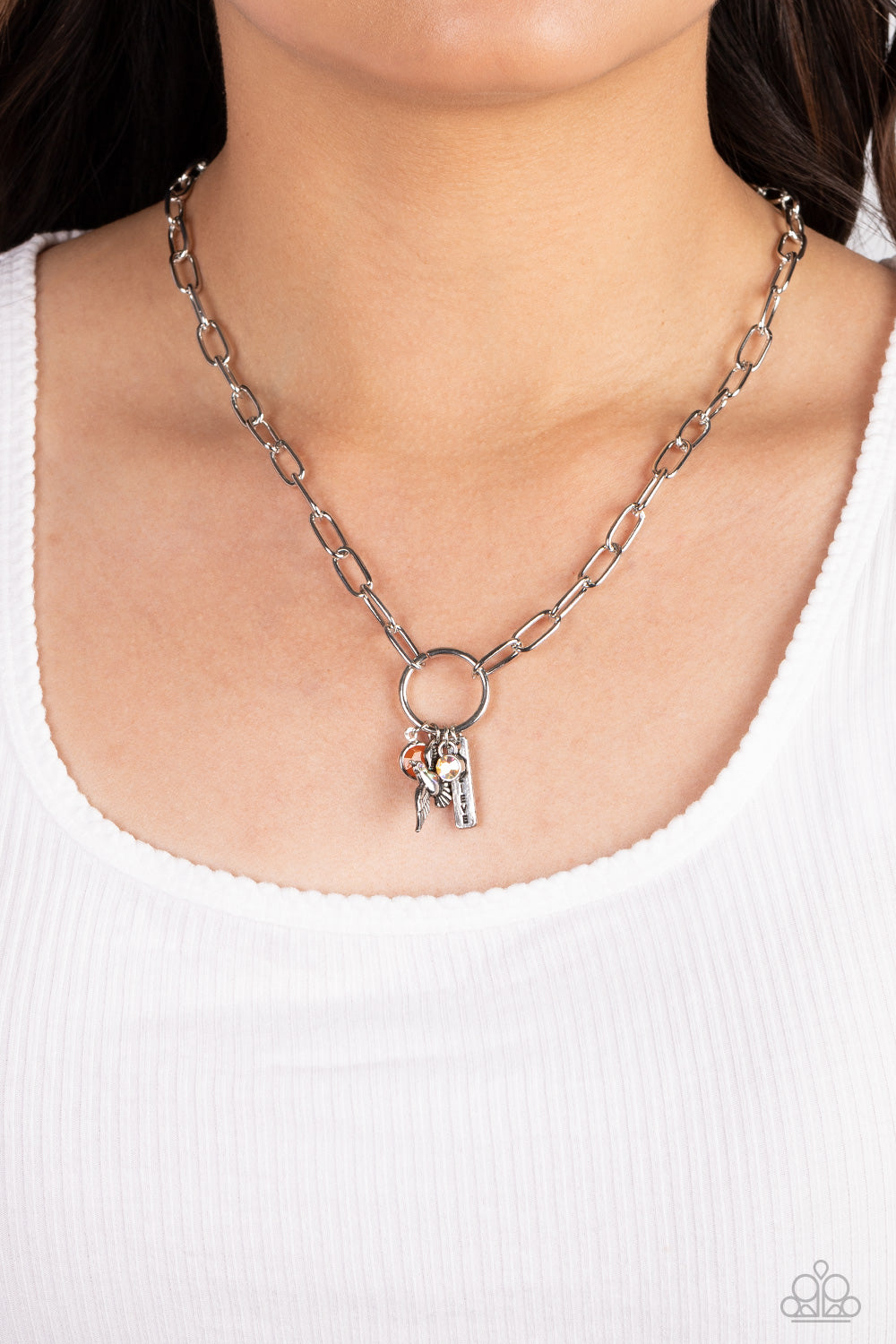 Inspired Songbird - Orange necklace