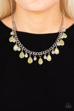 Load image into Gallery viewer, Frosted and Framed - Yellow necklace
