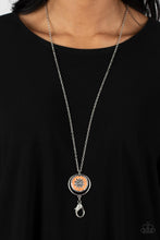 Load image into Gallery viewer, Cretian Crest - Orange necklace
