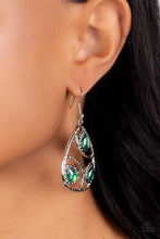 Load image into Gallery viewer, Send the BRIGHT Message - Green earrings
