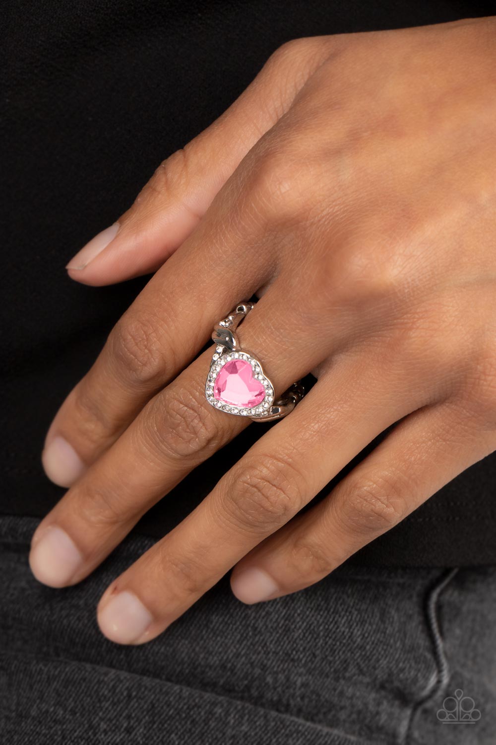 Committed to Cupid - Pink ring