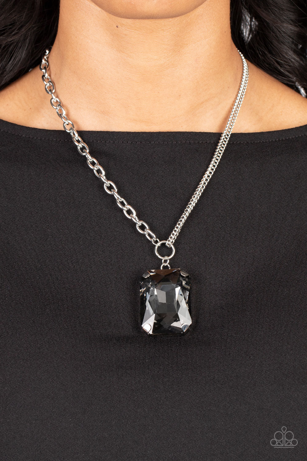 Instant Intimidation - Silver necklace