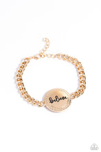 Load image into Gallery viewer, Hope and Faith - Gold bracelet
