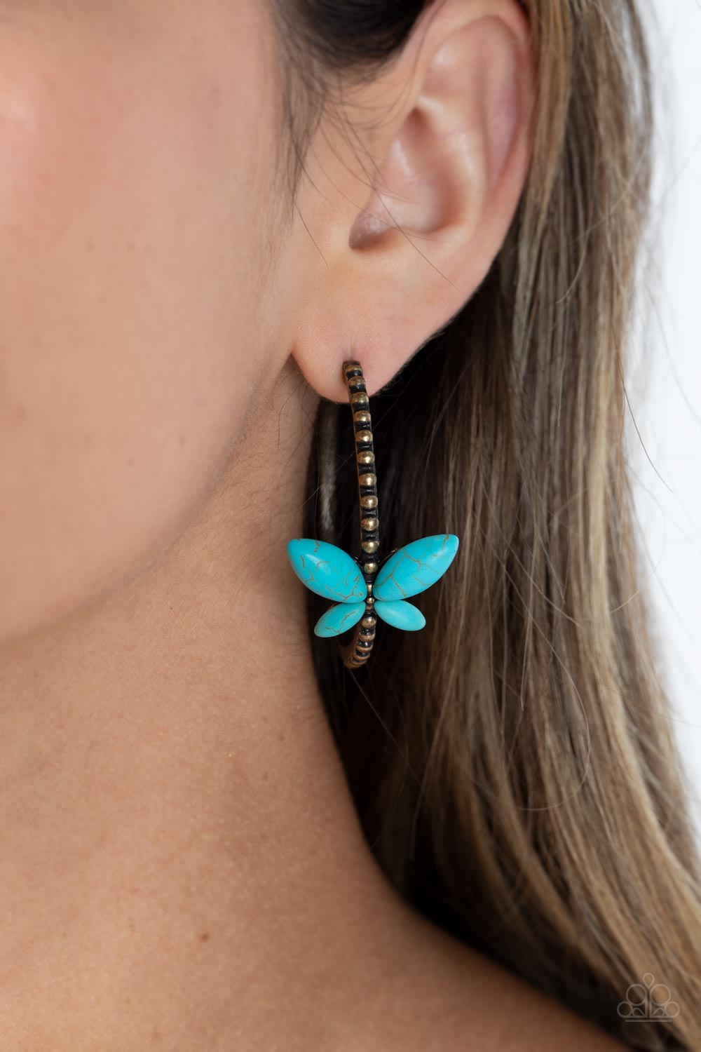 Bohemian Butterfly - Brass earrings