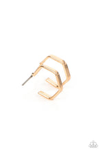Load image into Gallery viewer, Haute Hexagons - Gold earrings
