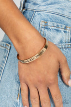 Load image into Gallery viewer, I Stand All Amazed - Gold bracelet
