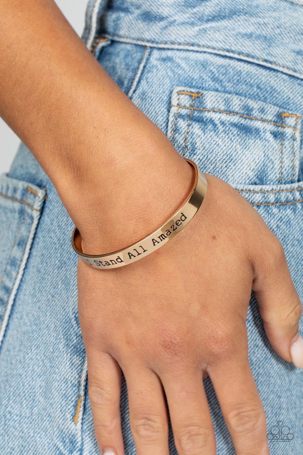 I Stand All Amazed - Gold bracelet