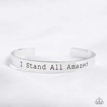 Load image into Gallery viewer, I Stand All Amazed - Silver bracelet
