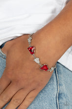 Load image into Gallery viewer, Cluelessly Crushing - Red bracelet
