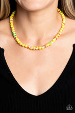 Load image into Gallery viewer, Gobstopper Glamour - Yellow necklace
