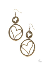 Load image into Gallery viewer, Enchanting Echo - Brass earrings
