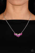 Load image into Gallery viewer, Flash of Fringe - Pink necklace

