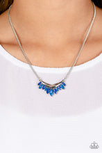 Load image into Gallery viewer, Flash of Fringe - Blue necklace
