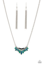 Load image into Gallery viewer, Flash of Fringe - Green necklace
