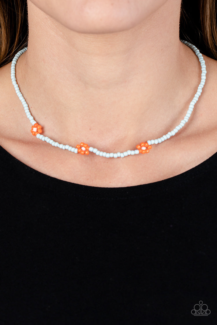 Bewitching Beading - Orange necklace