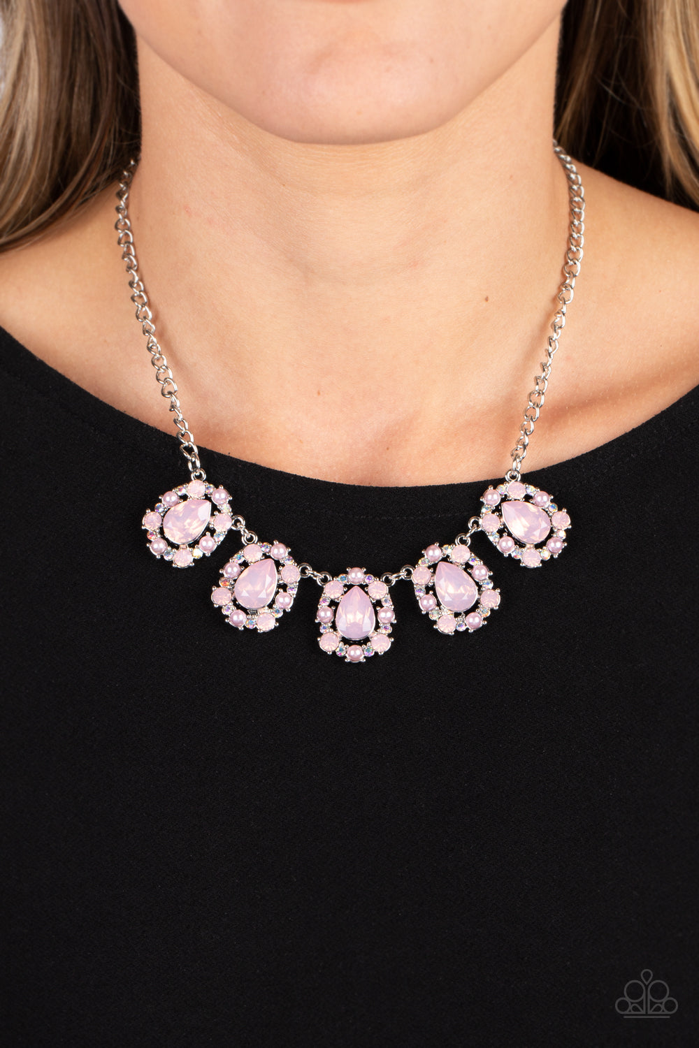 Pearly Pond - Pink necklace