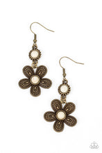 Load image into Gallery viewer, Free-Spirited Flourish - Brass earrings
