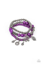 Load image into Gallery viewer, Individual Inflorescence - Purple bracelet
